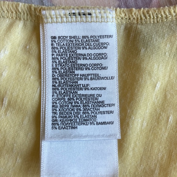 New The North Face Yellow Orange Green Polyester Sleeve Less Top size S - Picture 12 of 13